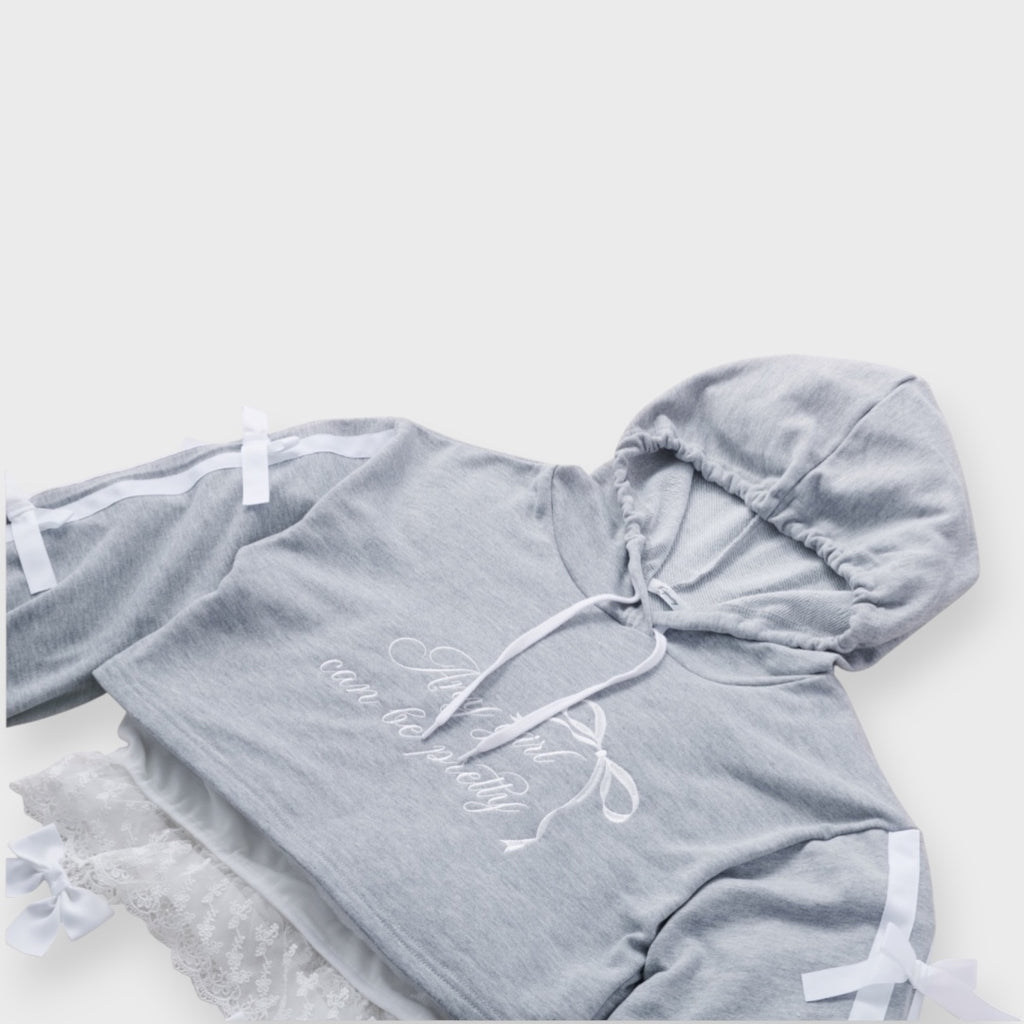 เสื้อมีฮู้ดโบว์สุดคิ้วท์! ทั้งเท่และน่ารักใส่แล้วต้องเหลียวมองดู