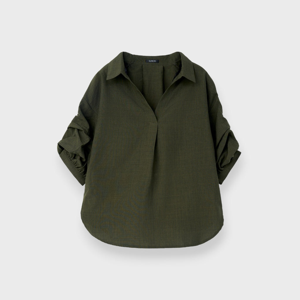 EFFORTLESS DRAPE BLOUSE – RELAXED EVERYDAY TOP WITH A CLEAN MODERN LOOK