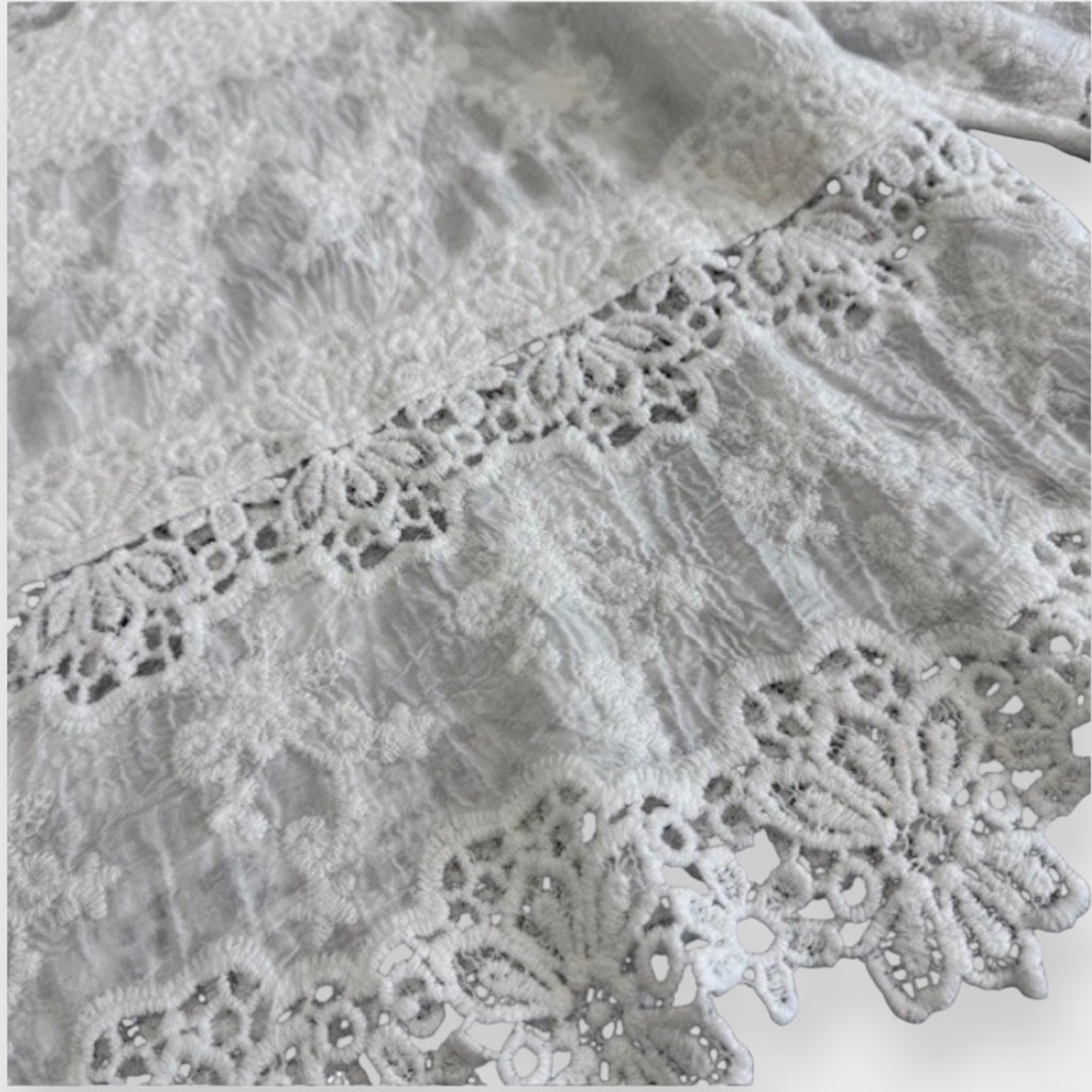 เสื้อเบลาส์ลูกไม้ Lace Blouse สไตล์วินเทจ เสื้อแฟชั่นหวานละมุน