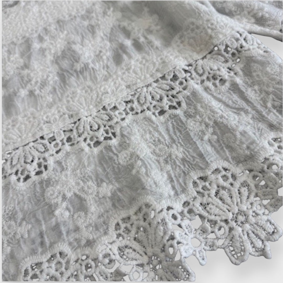 เสื้อเบลาส์ลูกไม้ Lace Blouse สไตล์วินเทจ เสื้อแฟชั่นหวานละมุน