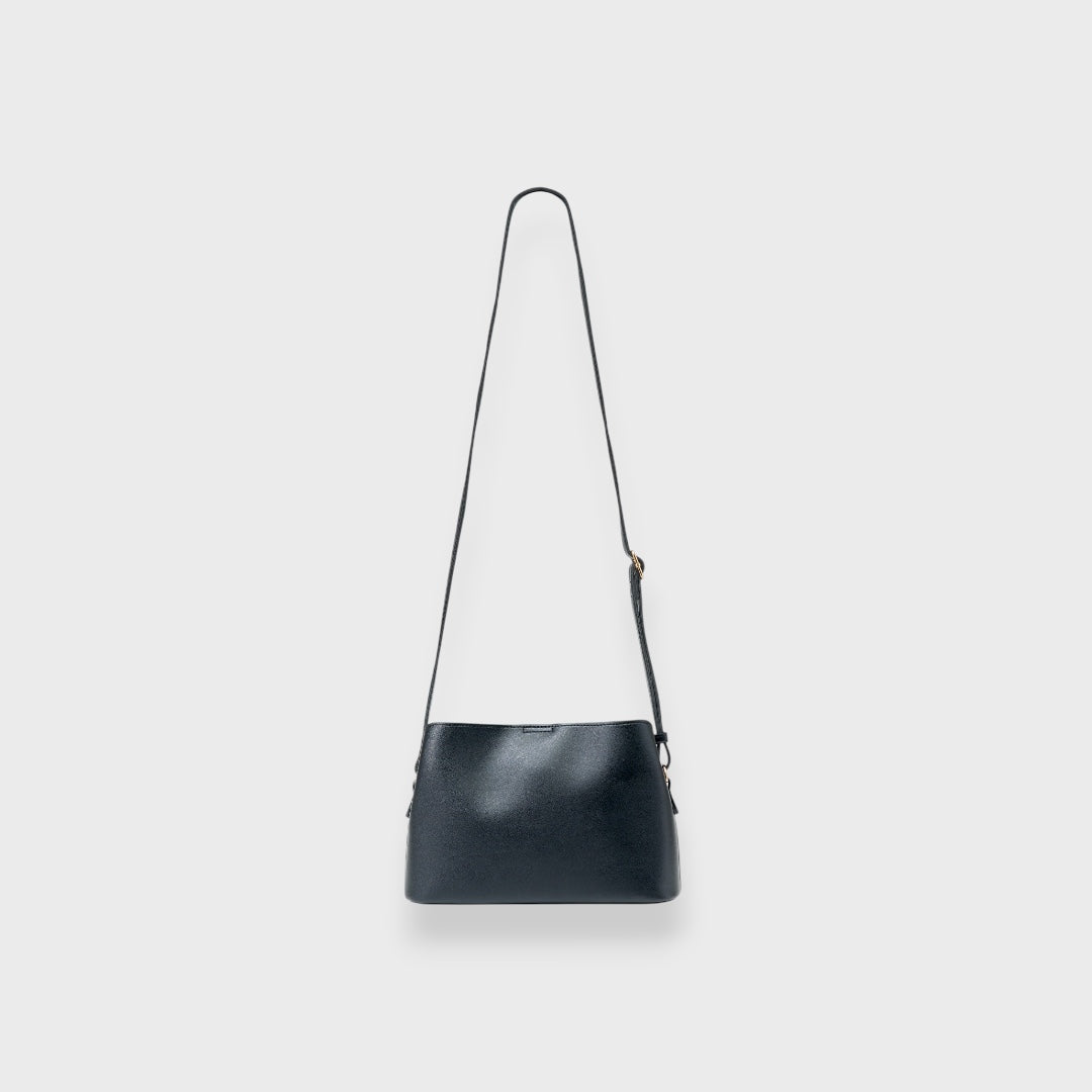 LADIES METAL ACCENT SHOULDER BAG