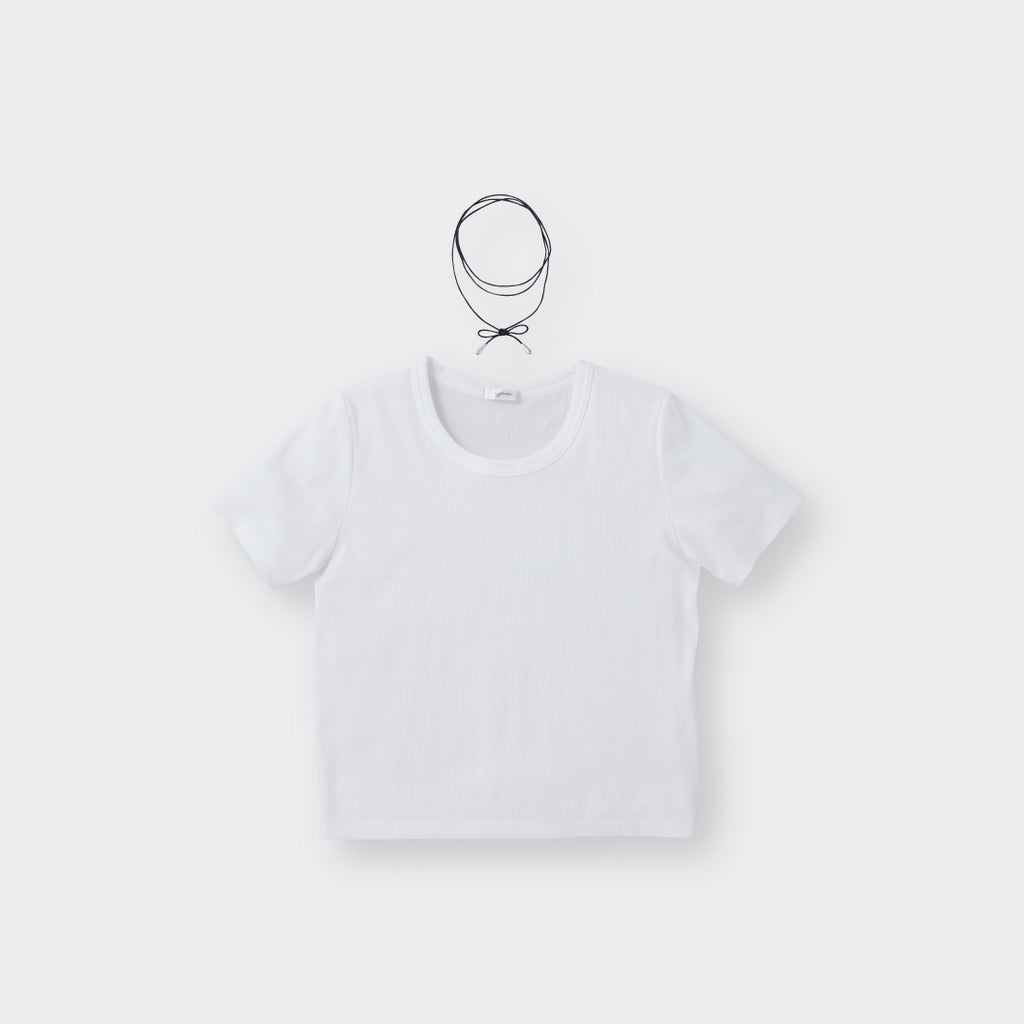 เสื้อครอปผ้าร่อง Everyday พร้อมโชคเกอร์