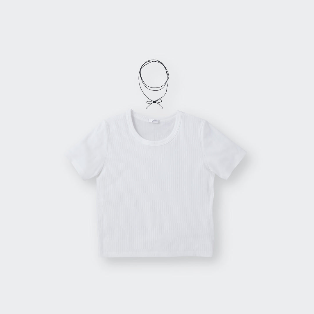 เสื้อครอปผ้าร่อง Everyday พร้อมโชคเกอร์