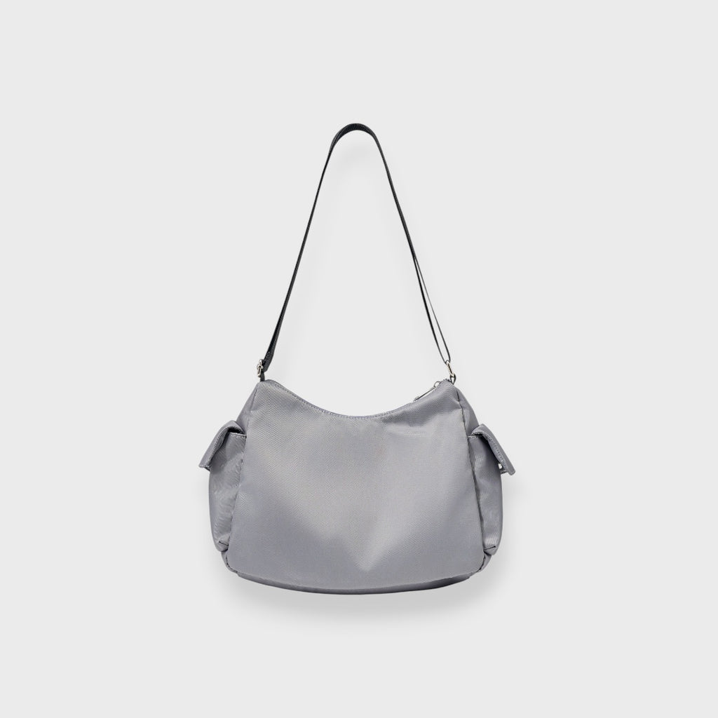 WOMEN’S NYLON MULTI-POCKET SHOULDER BAG