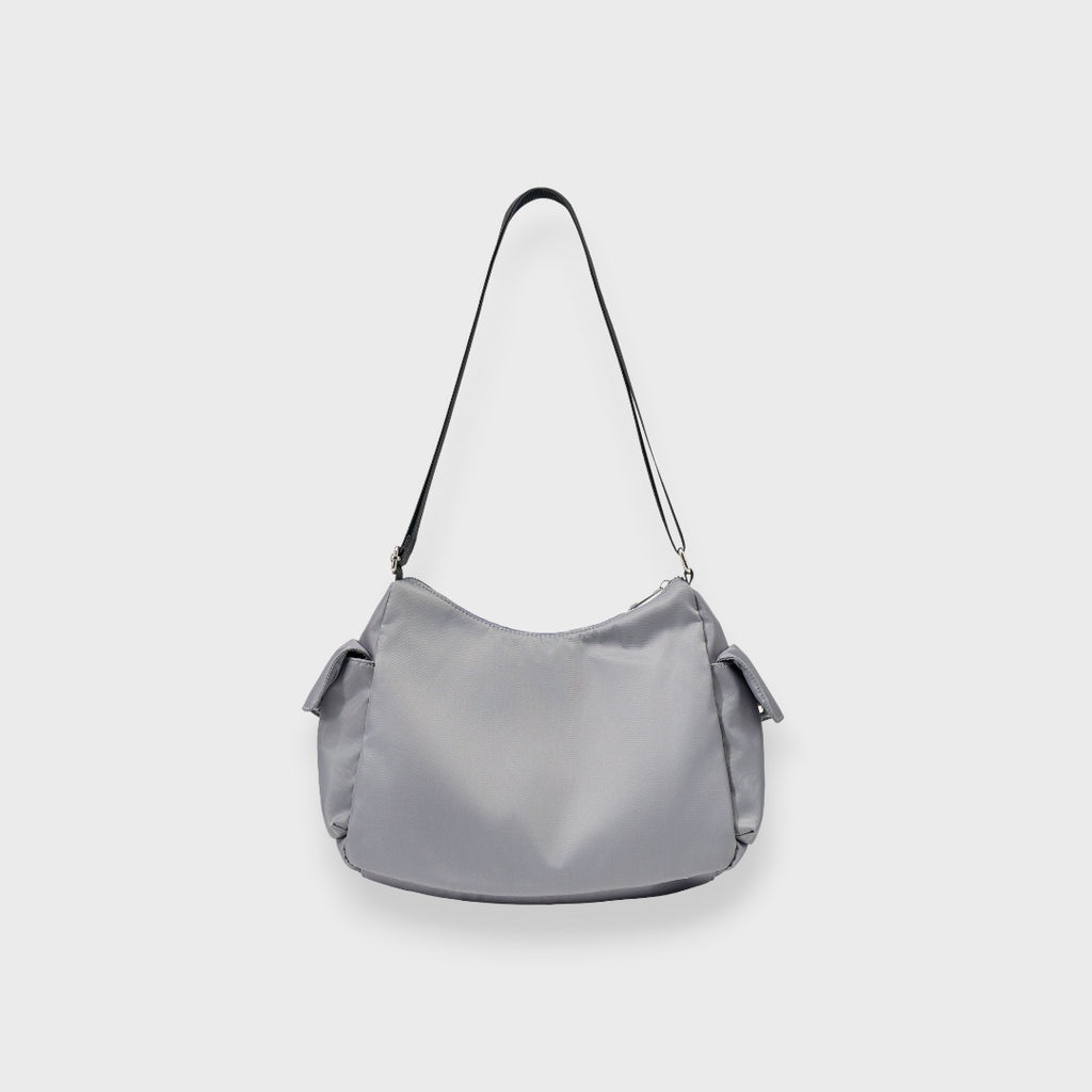 WOMEN’S NYLON MULTI-POCKET SHOULDER BAG