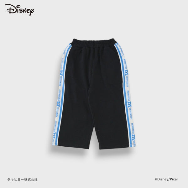 KIDS DISNEY PIXAR MONSTERS UNIVERSITY TRACK PANTS – BLACK SIDE-STRIPE JOGGER PANTS WITH MIKE & SULLEY BACK PRINT (90CM-100CM)