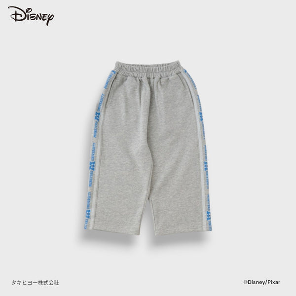 KIDS DISNEY PIXAR MONSTERS UNIVERSITY TRACK PANTS – GRAY SIDE-STRIPE JOGGER PANTS WITH MIKE & SULLEY BACK PRINT(90CM-100CM)