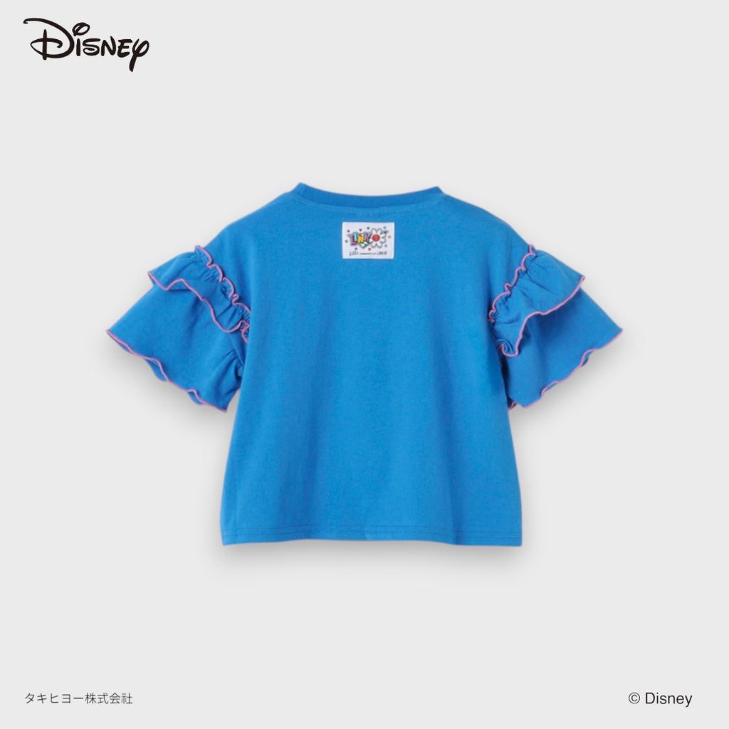 DISNEY PRINCESS TOP – BLUE “JOIN THE CLUB” GRAPHIC RUFFLE KIDS TOP (90CM-100CM)