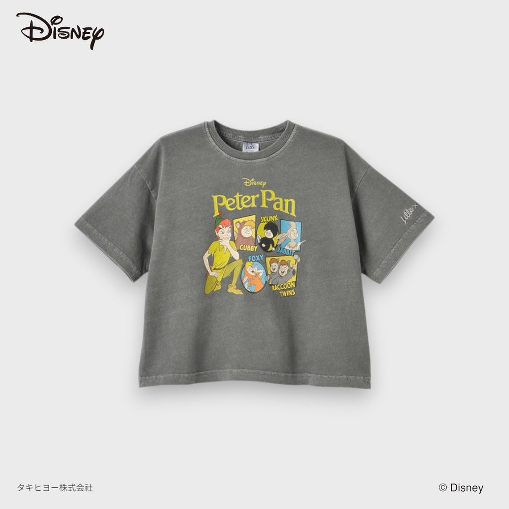 DISNEY PETER PAN T-SHIRT – VINTAGE WASHED GREY GRAPHIC KIDS TEE