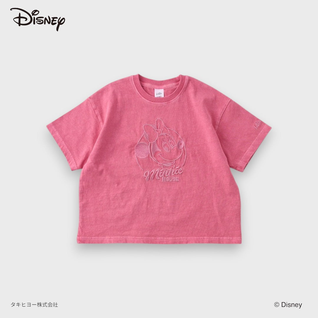 DISNEY MINNIE MOUSE T-SHIRT – CHARCOAL GREY/PINK PORTRAIT PRINT KIDS TEE (90CM-100CM)