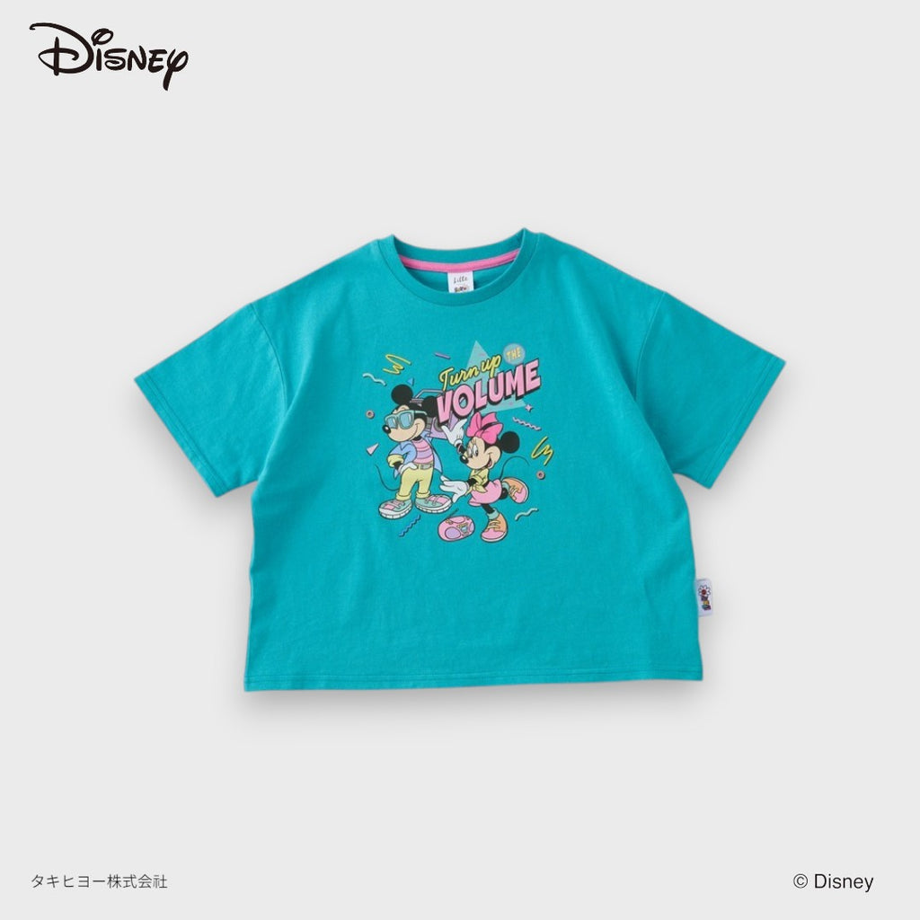 DISNEY MICKEY & MINNIE MOUSE T-SHIRT – TURN UP THE VOLUME GRAPHIC KIDS TEE (110CM-130CM)