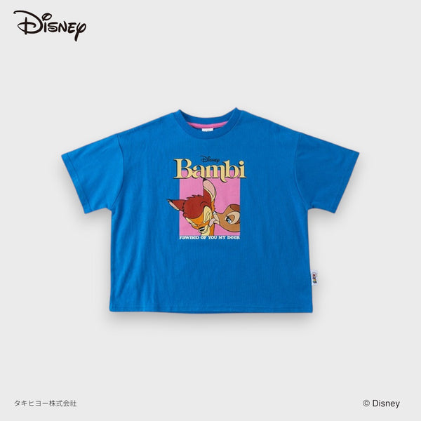 DISNEY BAMBI T-SHIRT – BLUE FAWNED OF YOU MY DEER GRAPHIC KIDS TEE (90CM-100CM)