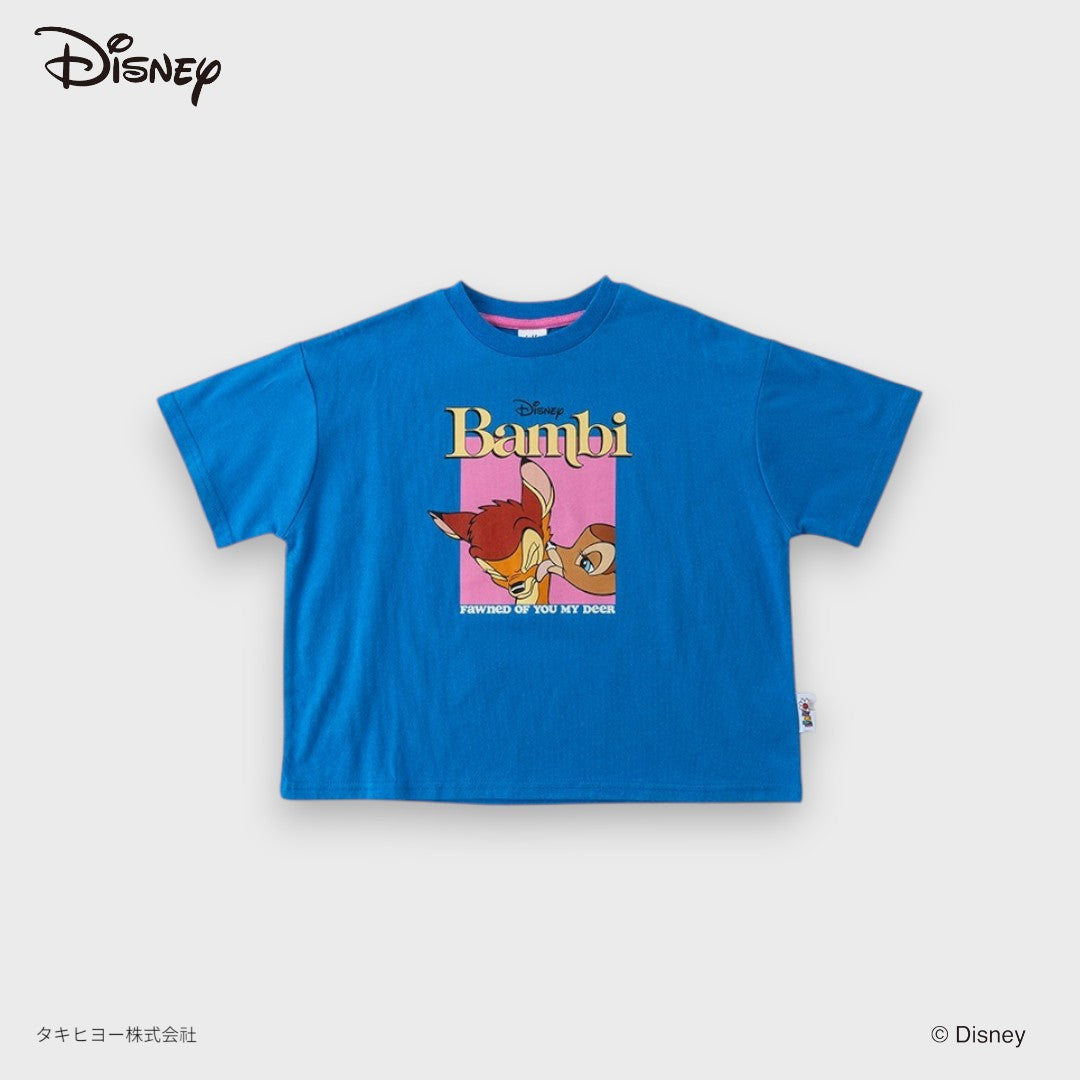 DISNEY BAMBI T-SHIRT – BLUE FAWNED OF YOU MY DEER GRAPHIC KIDS TEE (110CM-130CM)