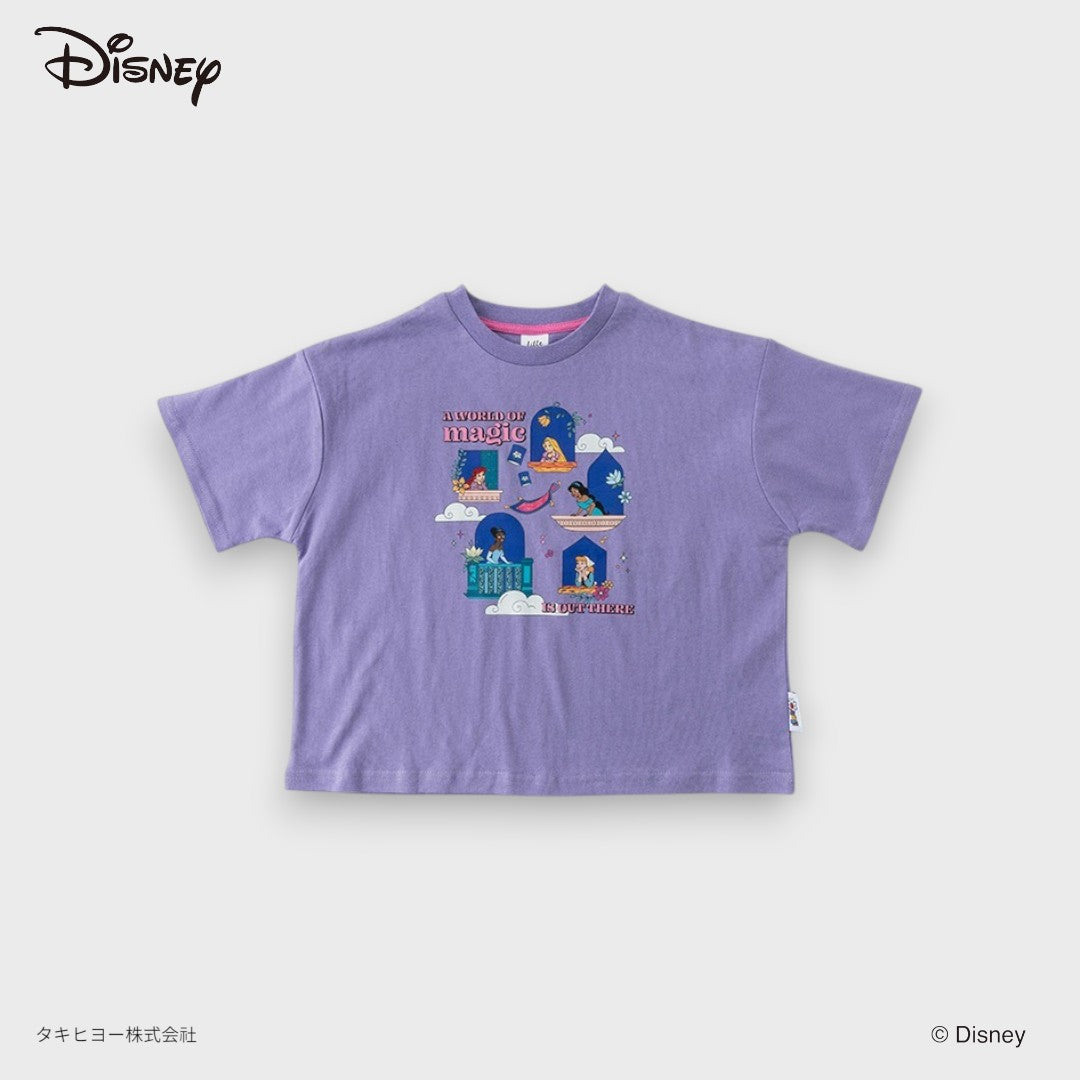 DISNEY PRINCESS T-SHIRT – LAVENDER A WORLD OF MAGIC GRAPHIC KIDS TEE (90-100CM)