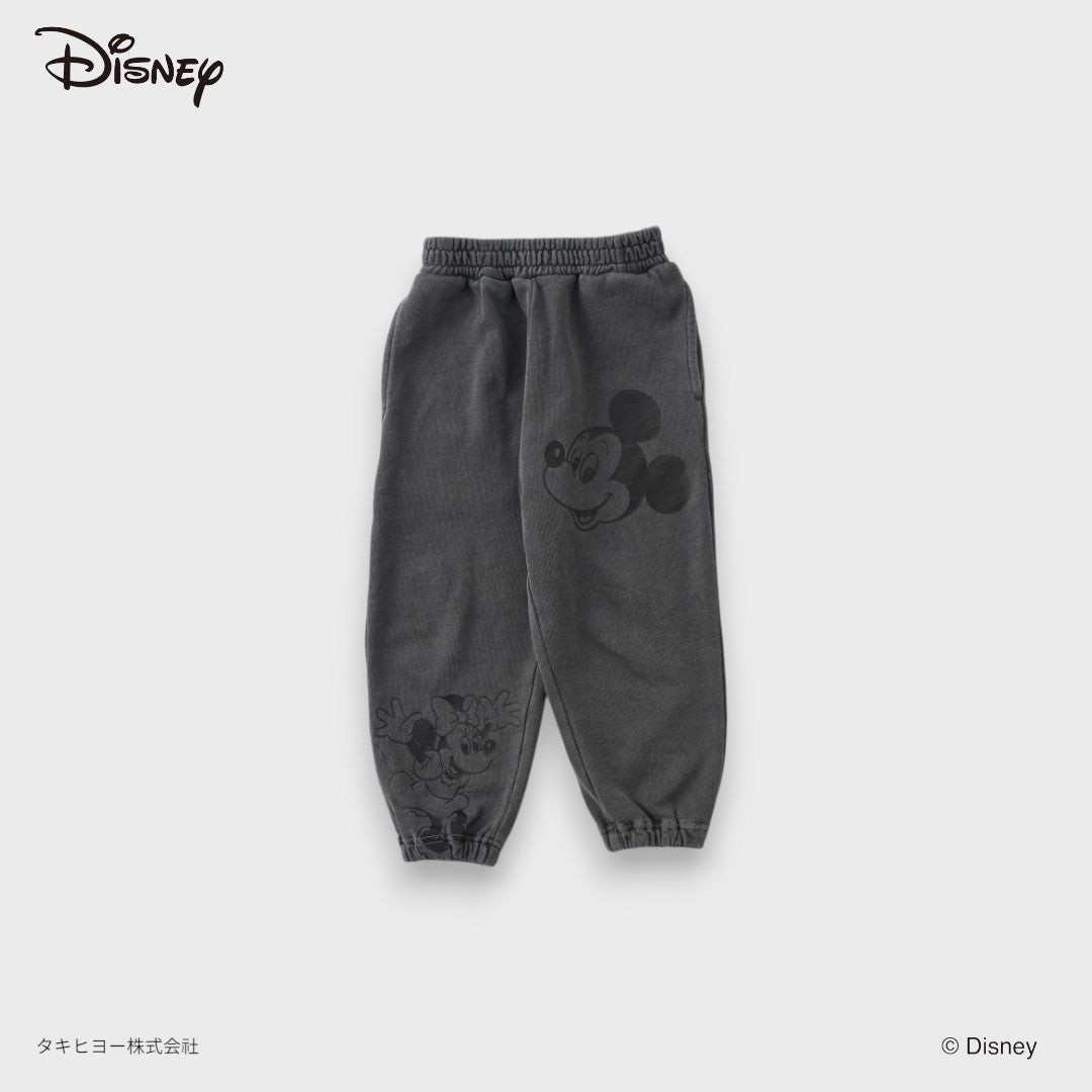DISNEY MICKEY & MINNIE JOGGER PANTS – CHARCOAL/PURPLE CHARACTER PRINT KIDS PANTS (110CM-130CM)
