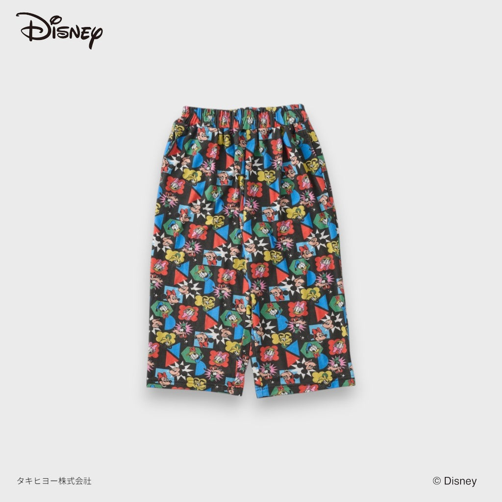 DISNEY MICKEY & FRIENDS PANTS – BLACK RETRO ALL-OVER PRINT KIDS PANTS (90CM-100CM)