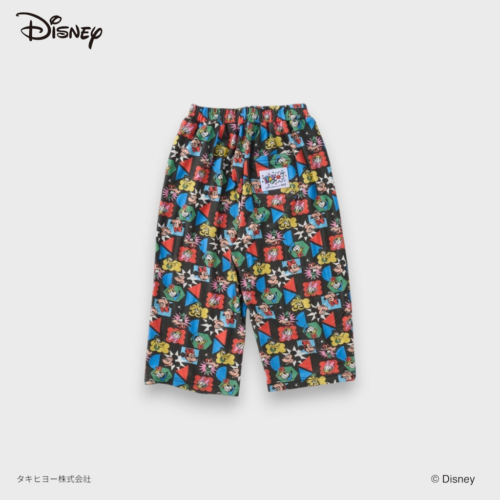 DISNEY MICKEY & FRIENDS PANTS – BLACK RETRO ALL-OVER PRINT KIDS PANTS (110CM-130CM)