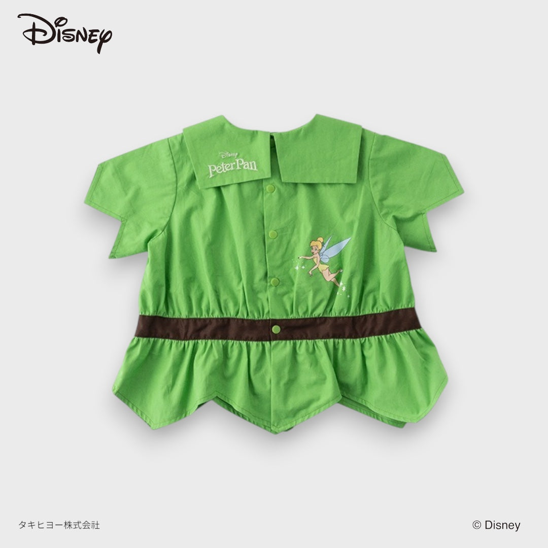 KIDS DISNEY PETER PAN COSTUME TOP – GREEN COLLAR SHIRT WITH BELT DETAIL (90CM-100CM)