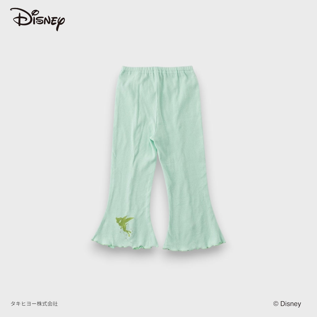 KIDS DISNEY FAIRY FLARE LEGGINGS – MINT GREEN RIBBED PANTS WITH BOW DETAIL (110CM-130CM)