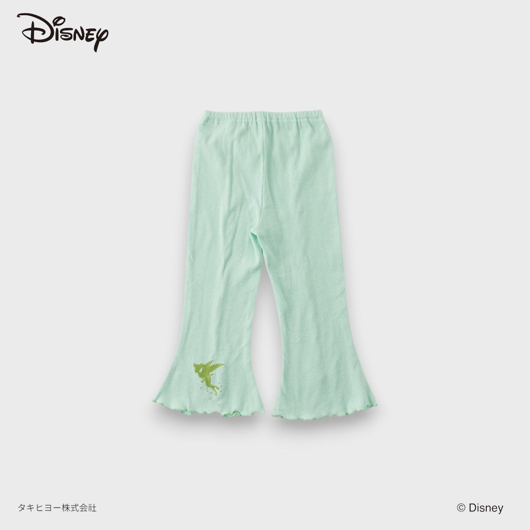 KIDS DISNEY FAIRY FLARE LEGGINGS – MINT GREEN RIBBED PANTS WITH BOW DETAIL (110CM-130CM)