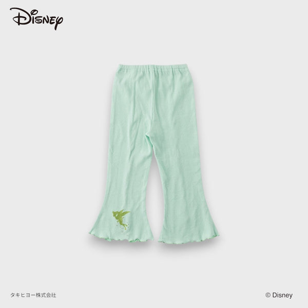 KIDS DISNEY FAIRY FLARE LEGGINGS – MINT GREEN RIBBED PANTS WITH BOW DETAIL (110CM-130CM)