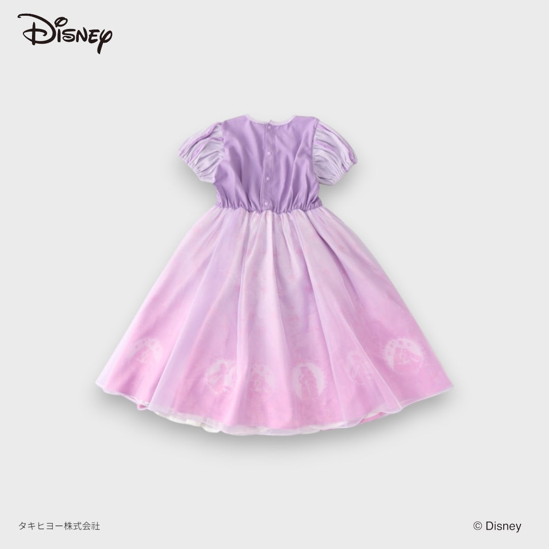 KIDS DISNEY RAPUNZEL PRINCESS DRESS – LAVENDER FAIRYTALE PARTY DRESS WITH TULLE SKIRT (90CM-100CM)