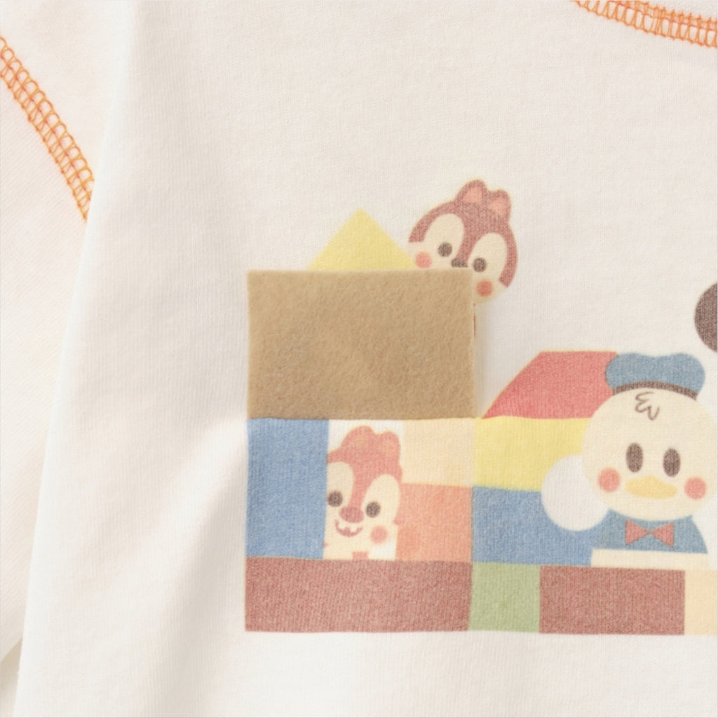 KIDS DISNEY MICKEY & FRIENDS T-SHIRT – WHITE GRAPHIC TEE WITH COLOR BLOCK PLAY PRINT (110CM-130CM)