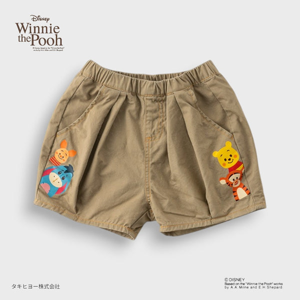 DISNEY WINNIE THE POOH SHORTS – KHAKI CLASSIC CHARACTER KIDS SHORTS (90CM-100CM)