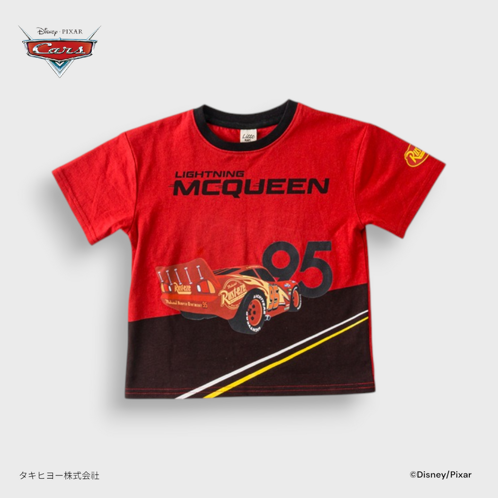 Kids (Size 110-130) Disney Pixar Cars T-shirt – Lightning MCQueen 95 Racing