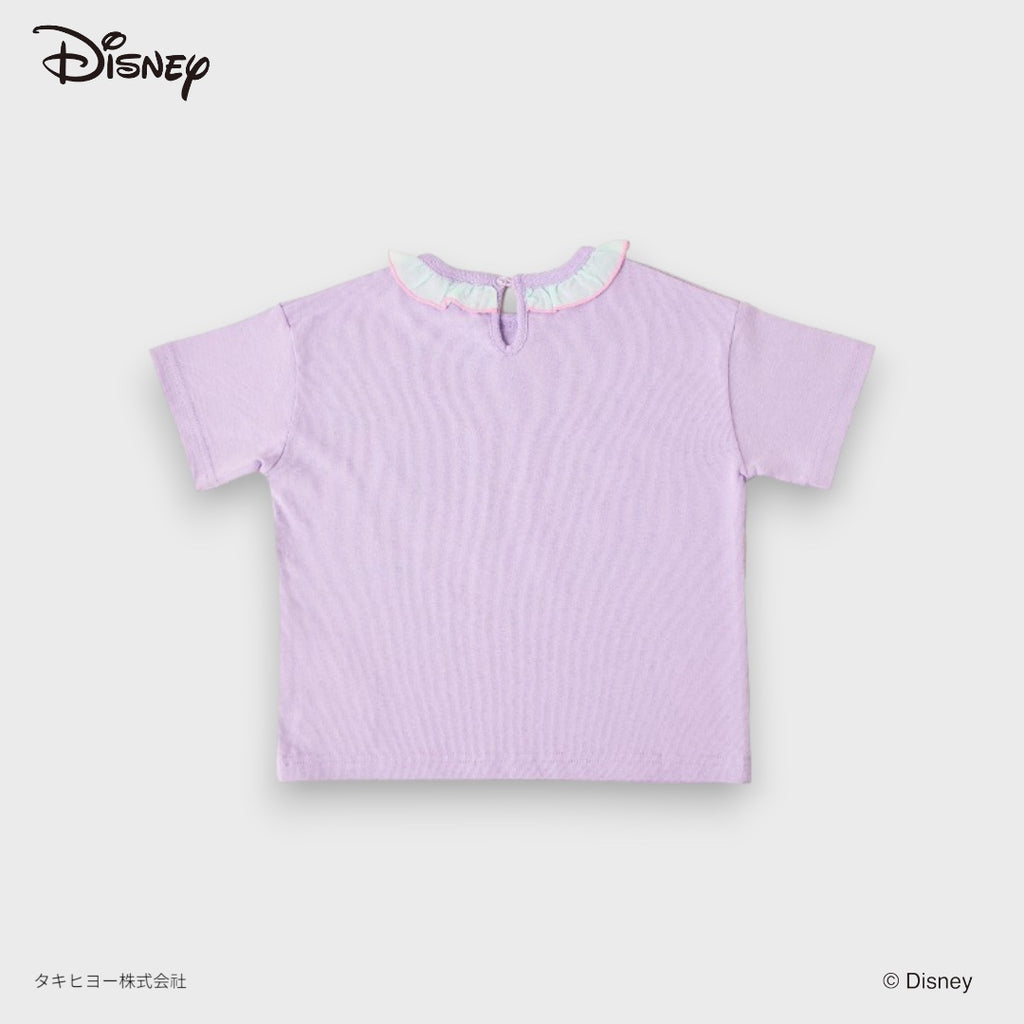 KIDS DISNEY RAPUNZEL GRAPHIC T-SHIRT – LILAC “DONUT WORRY, BE HAPPY” CHARACTER TEE  (110～130CM)