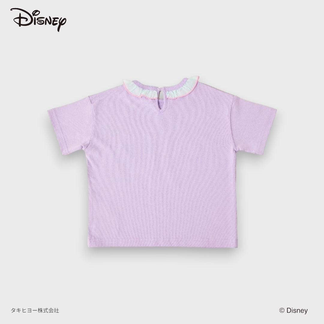 KIDS DISNEY RAPUNZEL GRAPHIC T-SHIRT – LILAC “DONUT WORRY, BE HAPPY” CHARACTER TEE  (110～130CM)
