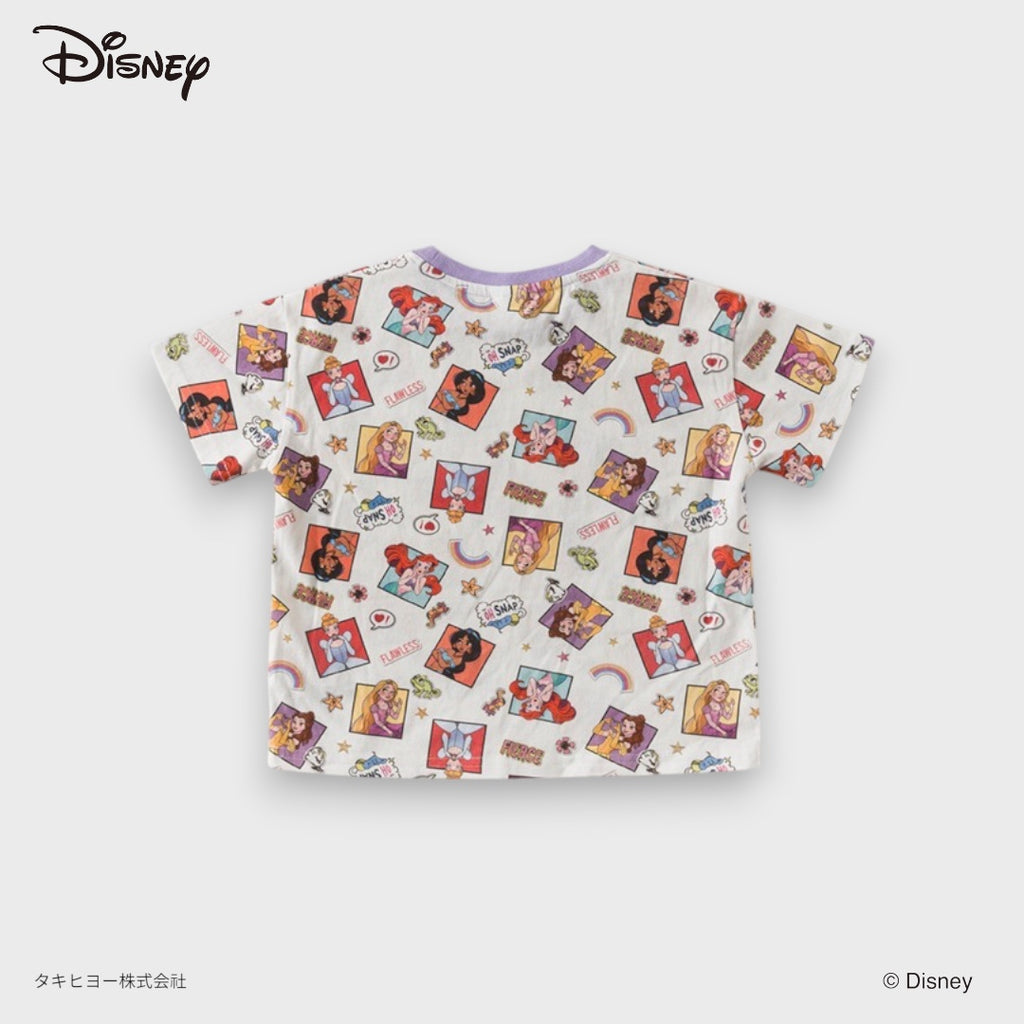 DISNEY PRINCESS ALL-OVER POP GRAPHIC T-SHIRT (110～130CM)
