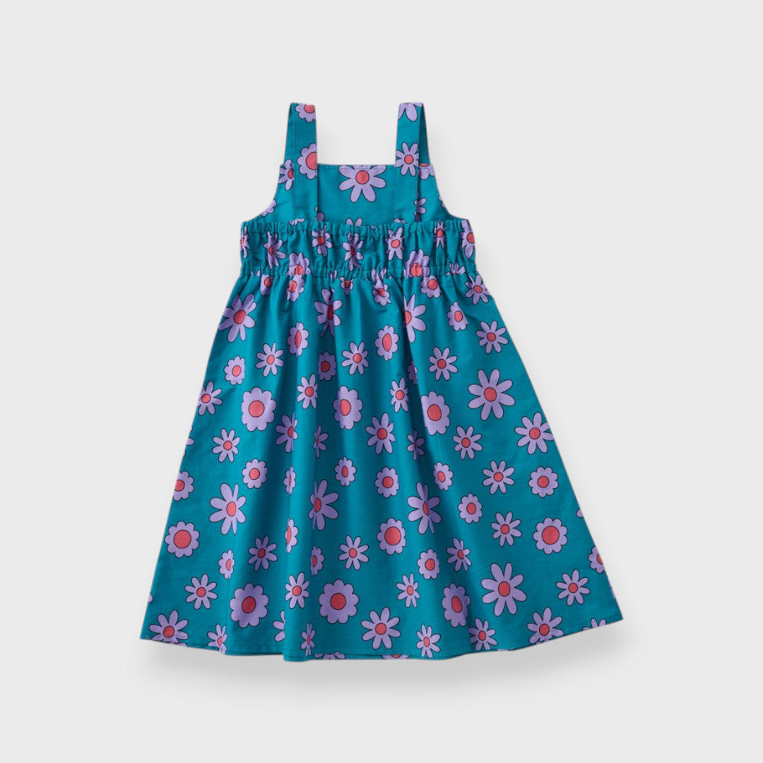 FLORAL PRINT SLEEVELESS DRESS (110CM-130CM)