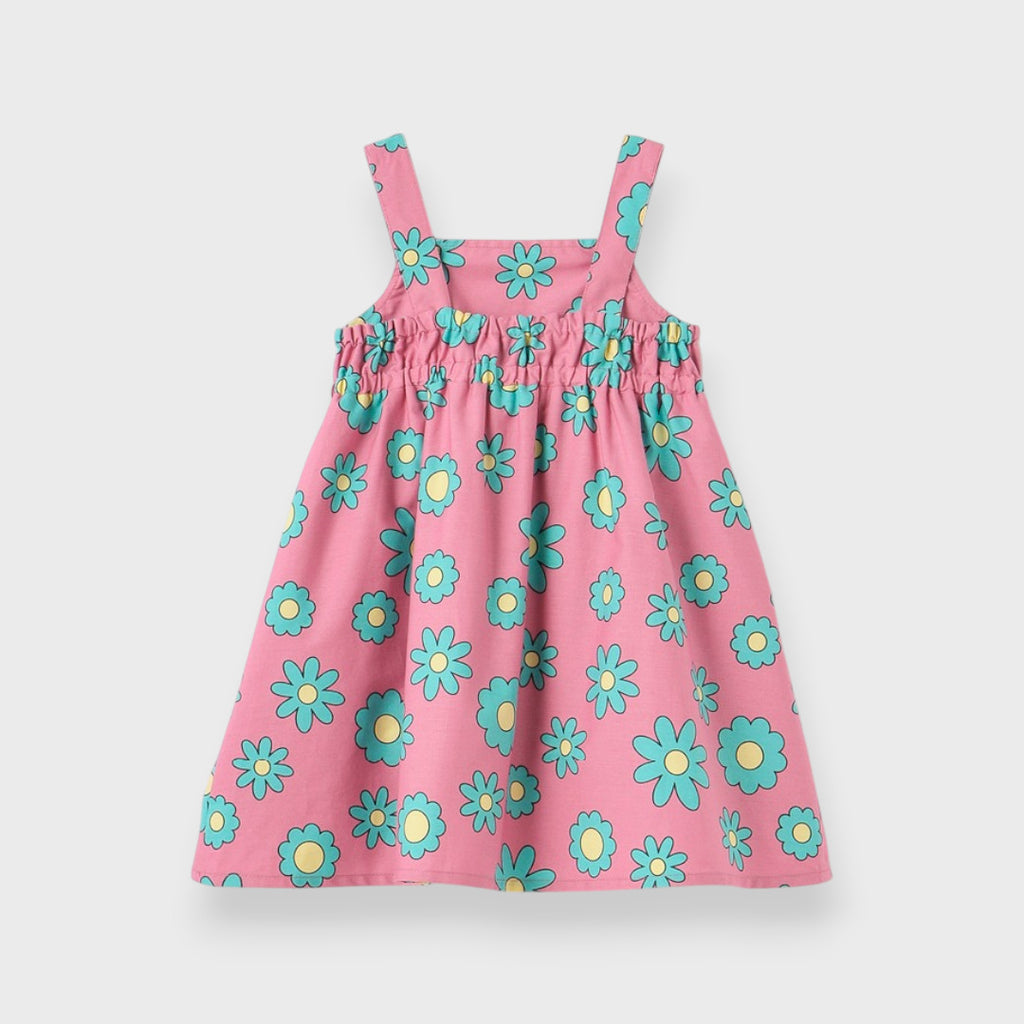 FLORAL PRINT SLEEVELESS DRESS (110CM-130CM)