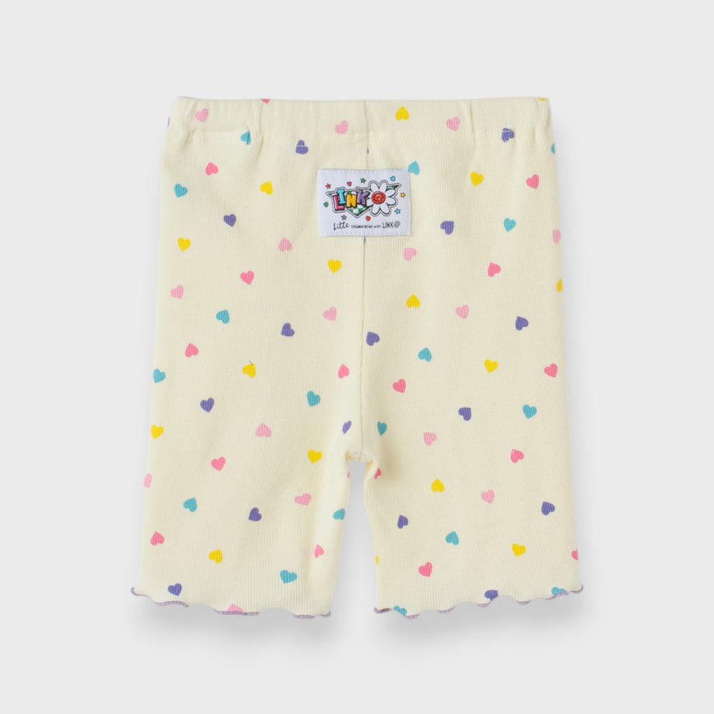 AT HEART PRINT SHORTS (90CM-100CM)