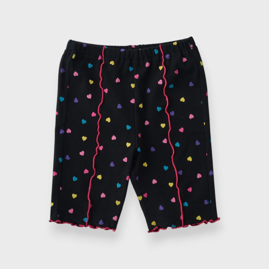 AT HEART PRINT SHORTS (110CM-130CM)