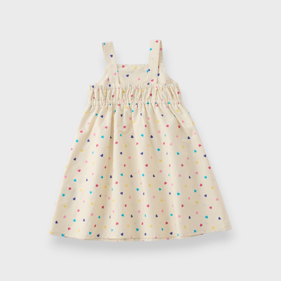 AT HEART PRINT SLEEVELESS DRESS (110CM-130CM)