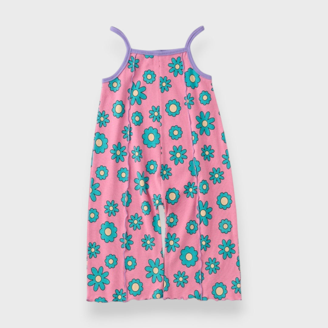 FLORAL PRINT CAMISOLE JUMPSUIT (90CM-100CM)