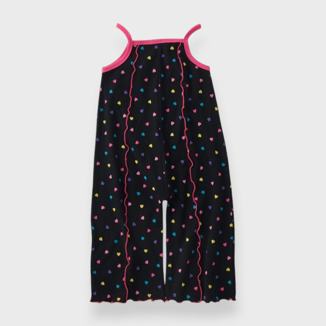 AT HEART PRINT CAMISOLE JUMPSUIT (90CM-100CM)