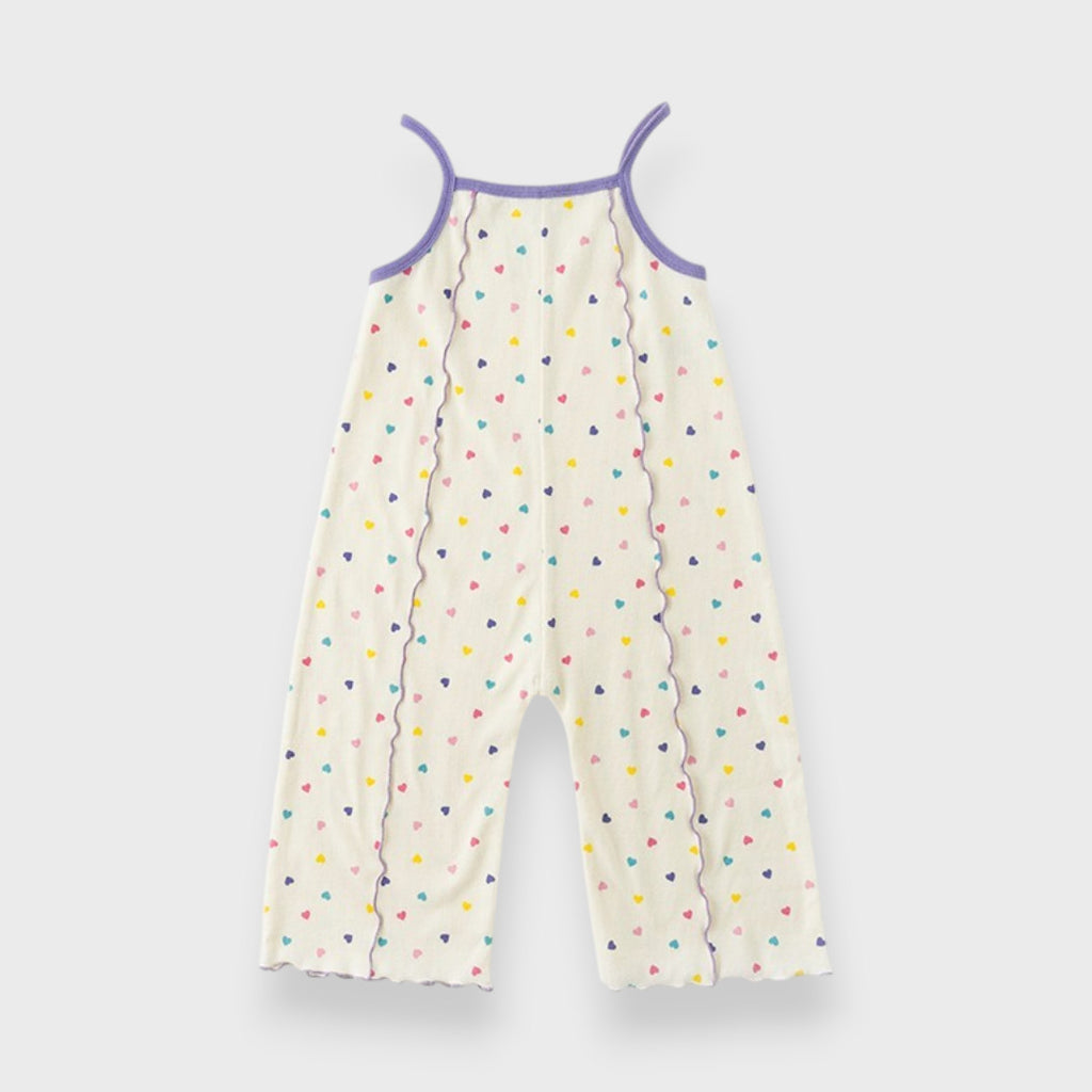 AT HEART PRINT CAMISOLE JUMPSUIT (90CM-100CM)