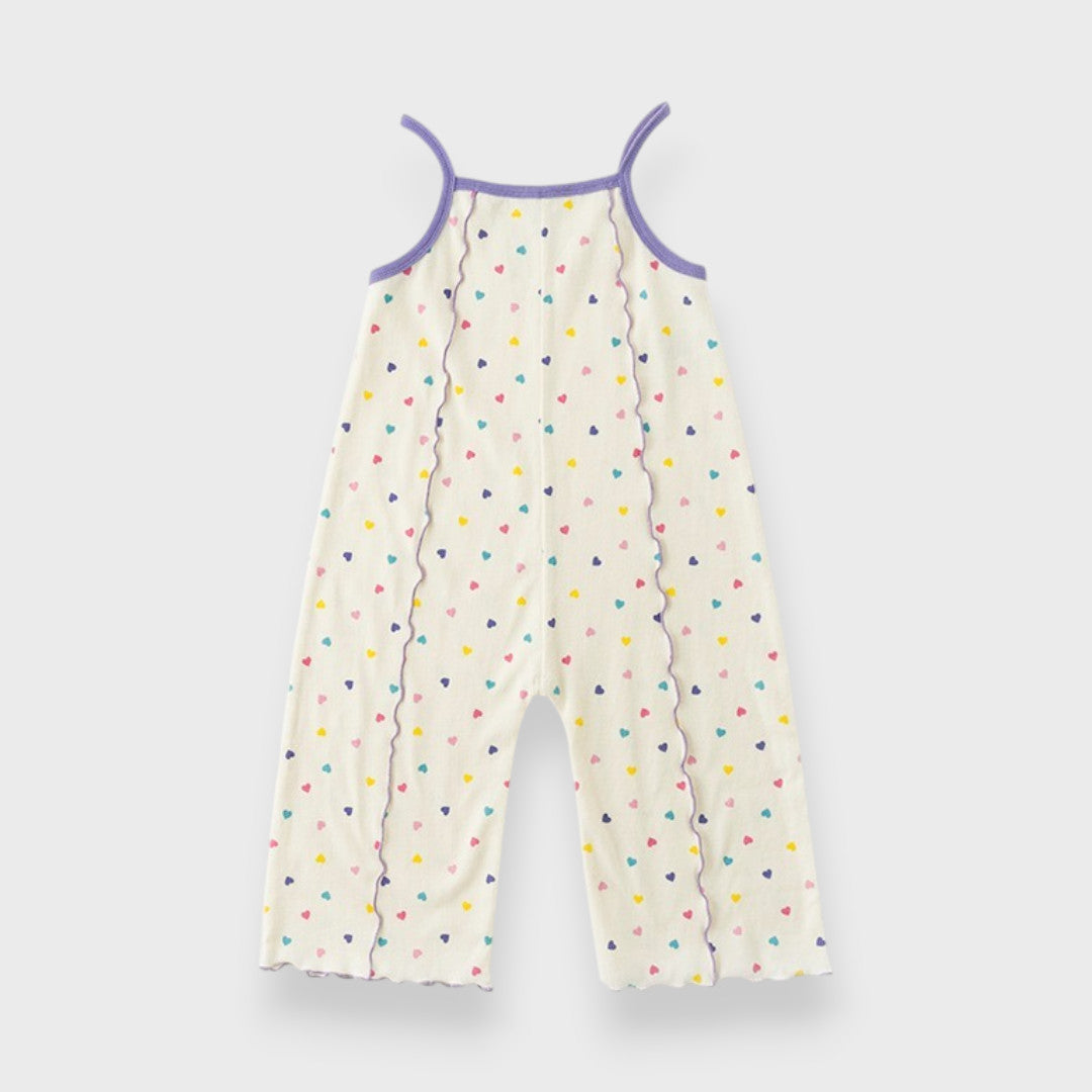AT HEART PRINT CAMISOLE JUMPSUIT (90CM-100CM)