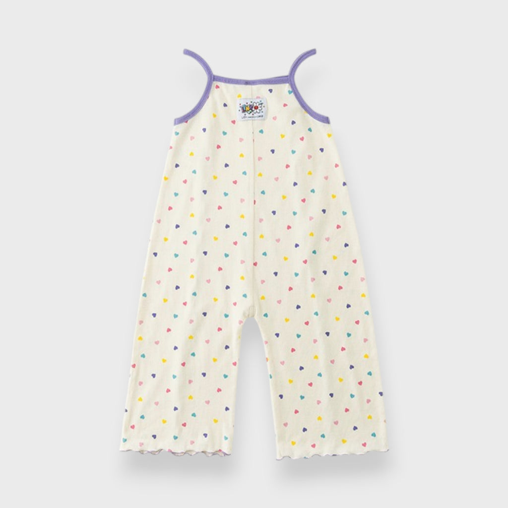 AT HEART PRINT CAMISOLE JUMPSUIT (90CM-100CM)