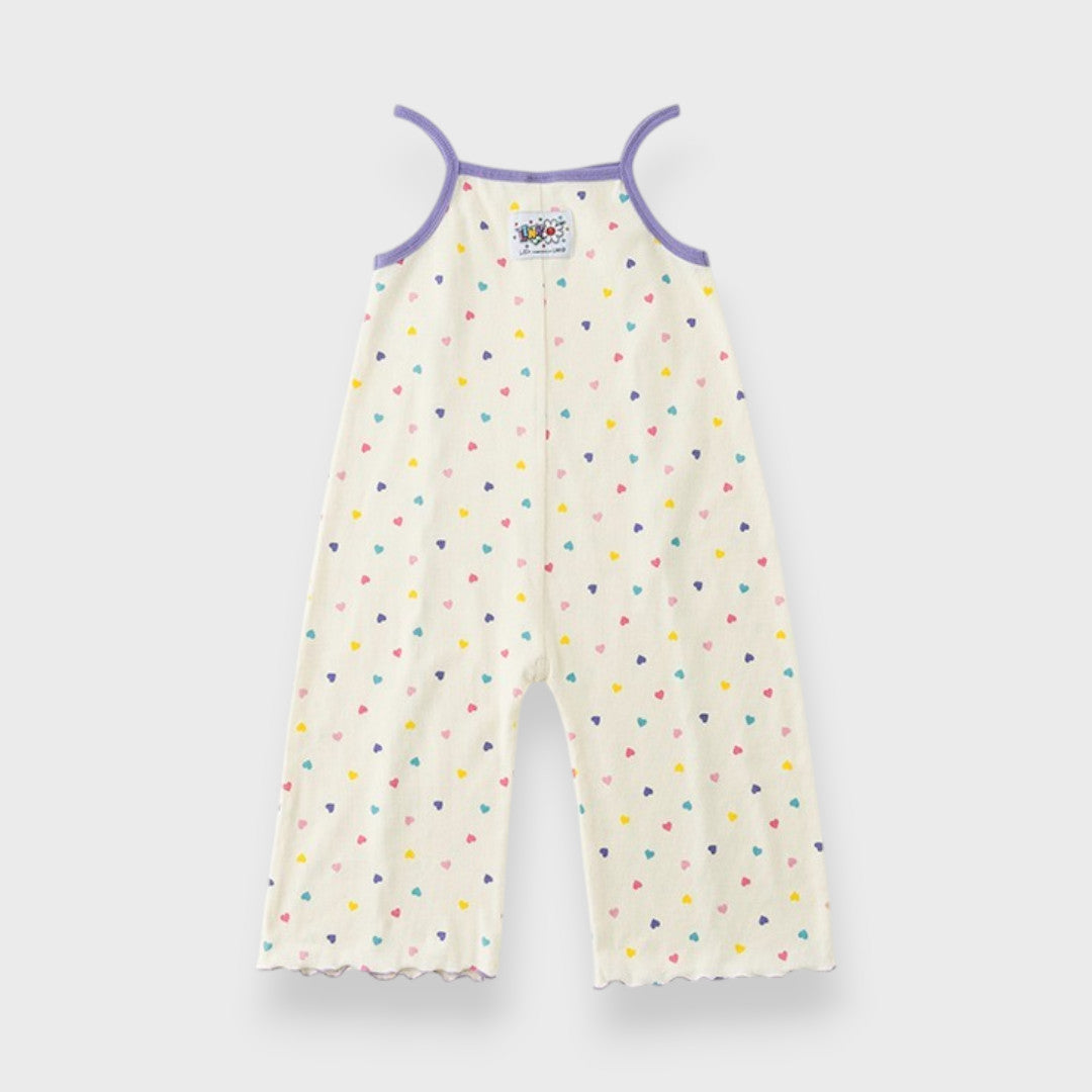 AT HEART PRINT CAMISOLE JUMPSUIT (90CM-100CM)