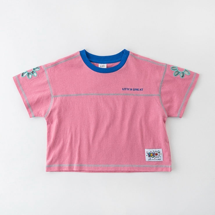AT FLOWER EMBROIDERED T-SHIRT (90CM-100CM)