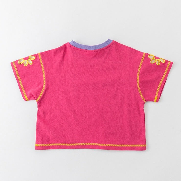 AT FLOWER EMBROIDERED T-SHIRT (110CM-130CM)