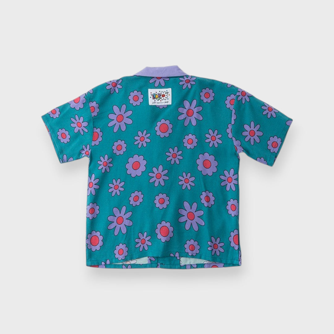 AT FLORAL PRINT SHORT SLEEVE SHIRT (110CM-130CM)