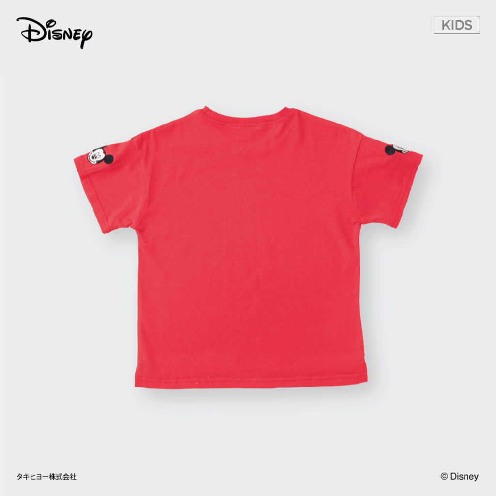 เสื้อยืดเด็กมิกกี้เมาส์ สีแดงสด – คิวท์แบบคลาสสิก น่ารักแบบดิสนีย์