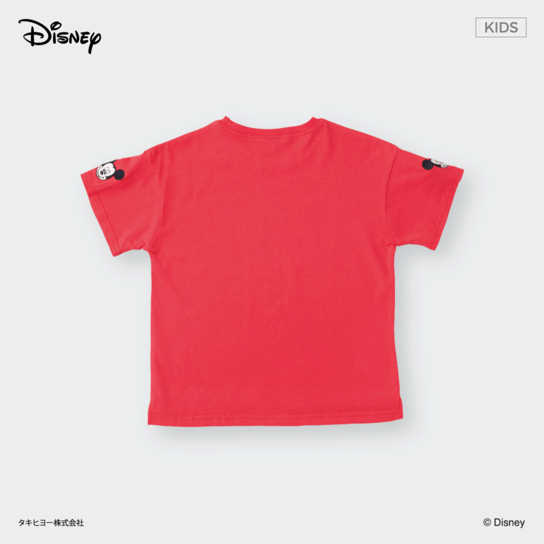 Kids (Size 130-150) เสื้อยืดเด็ก Disney Mickey Mouse ลายตัวอักษร MICKEY น่ารักเด่นสะดุดตา