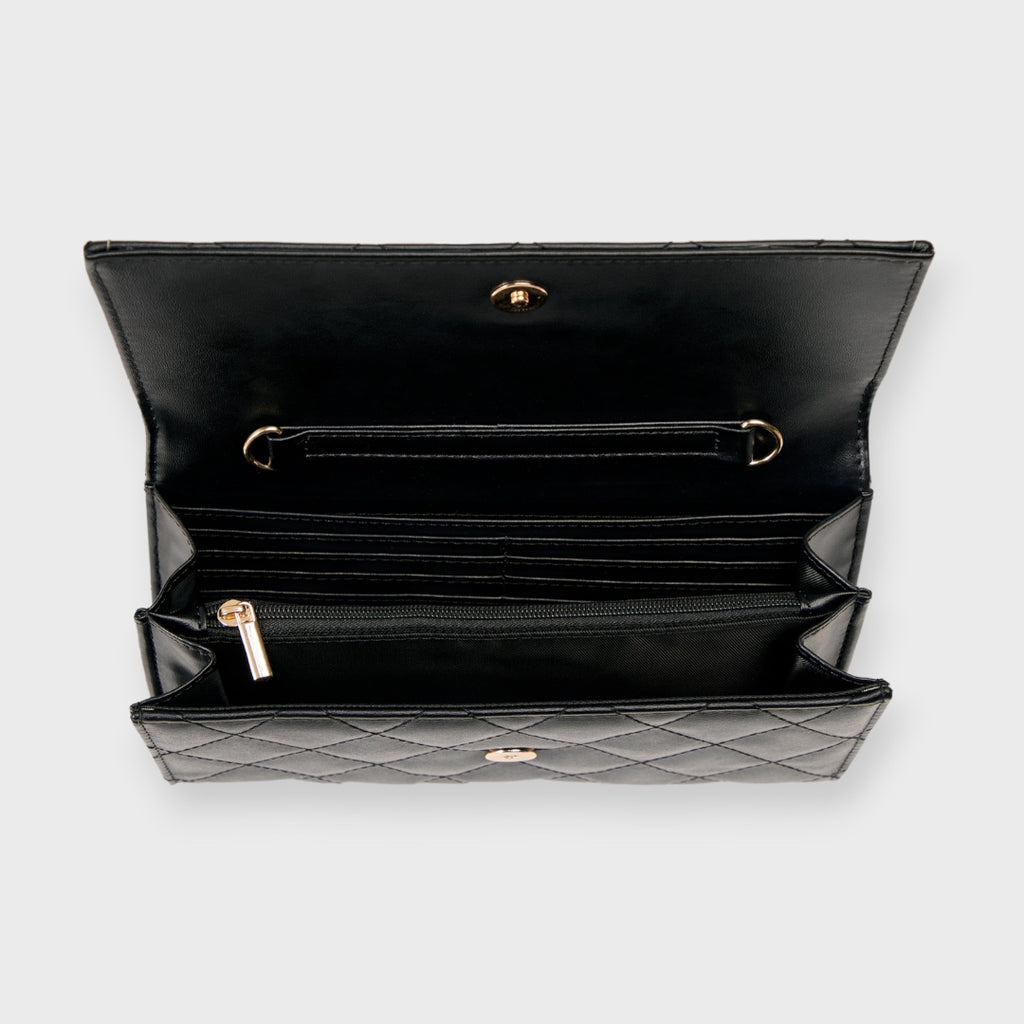 WOMEN’S QUILTED CHAIN WALLET SHOULDER BAG