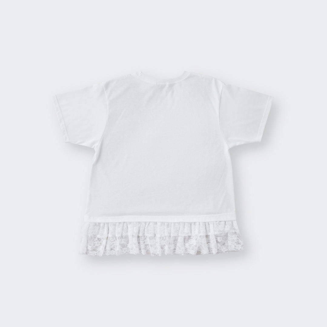 เสื้อยืดแต่งชายลูกไม้ The Balcony ลุคเรียบแต่มีลูกเล่น